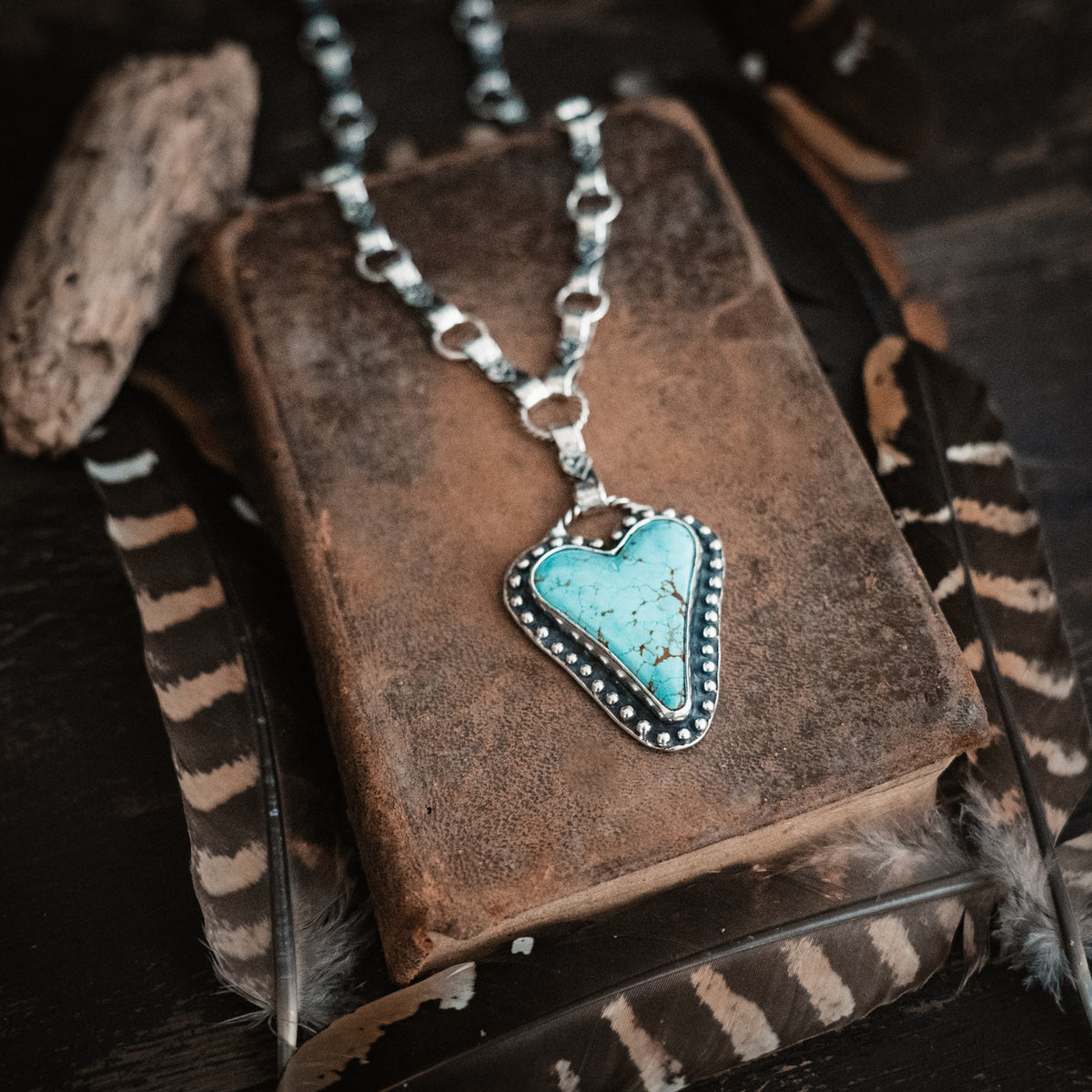 Brave Heart Number 8 Turquoise Necklace