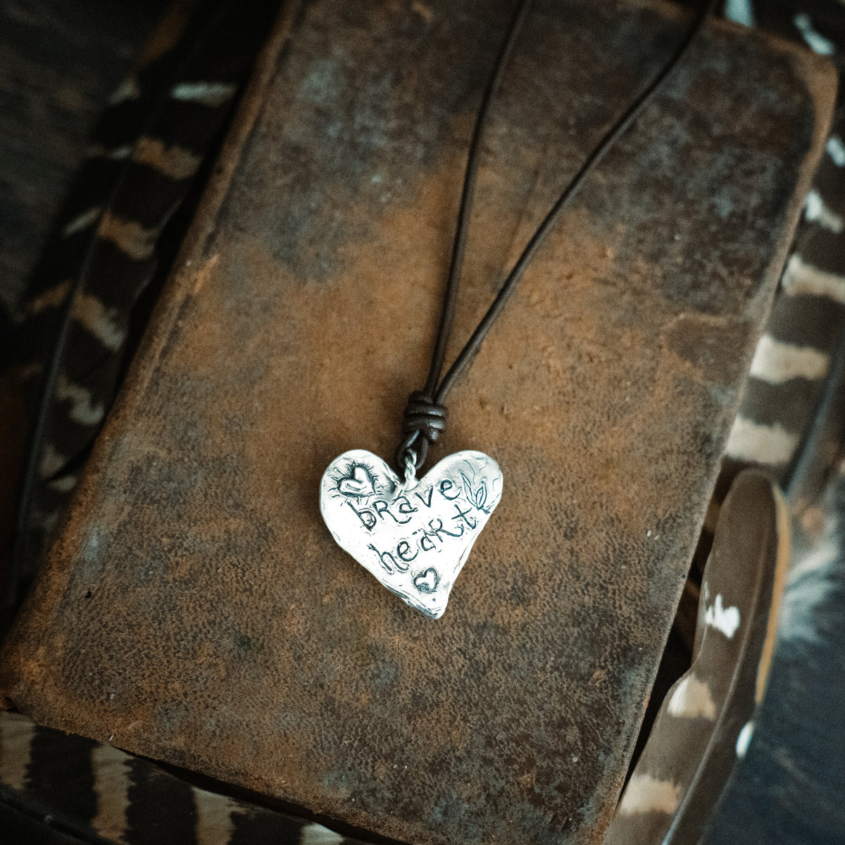 Brave Heart Golden Lavender Turquoise Necklace