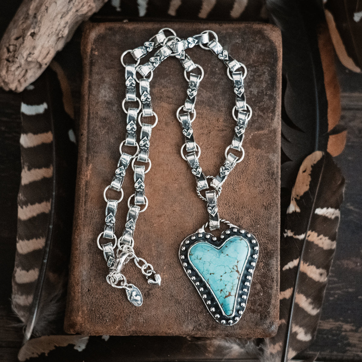 Brave Heart Number 8 Turquoise Necklace