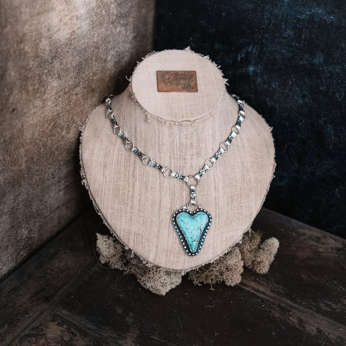 Brave Heart Number 8 Turquoise Necklace