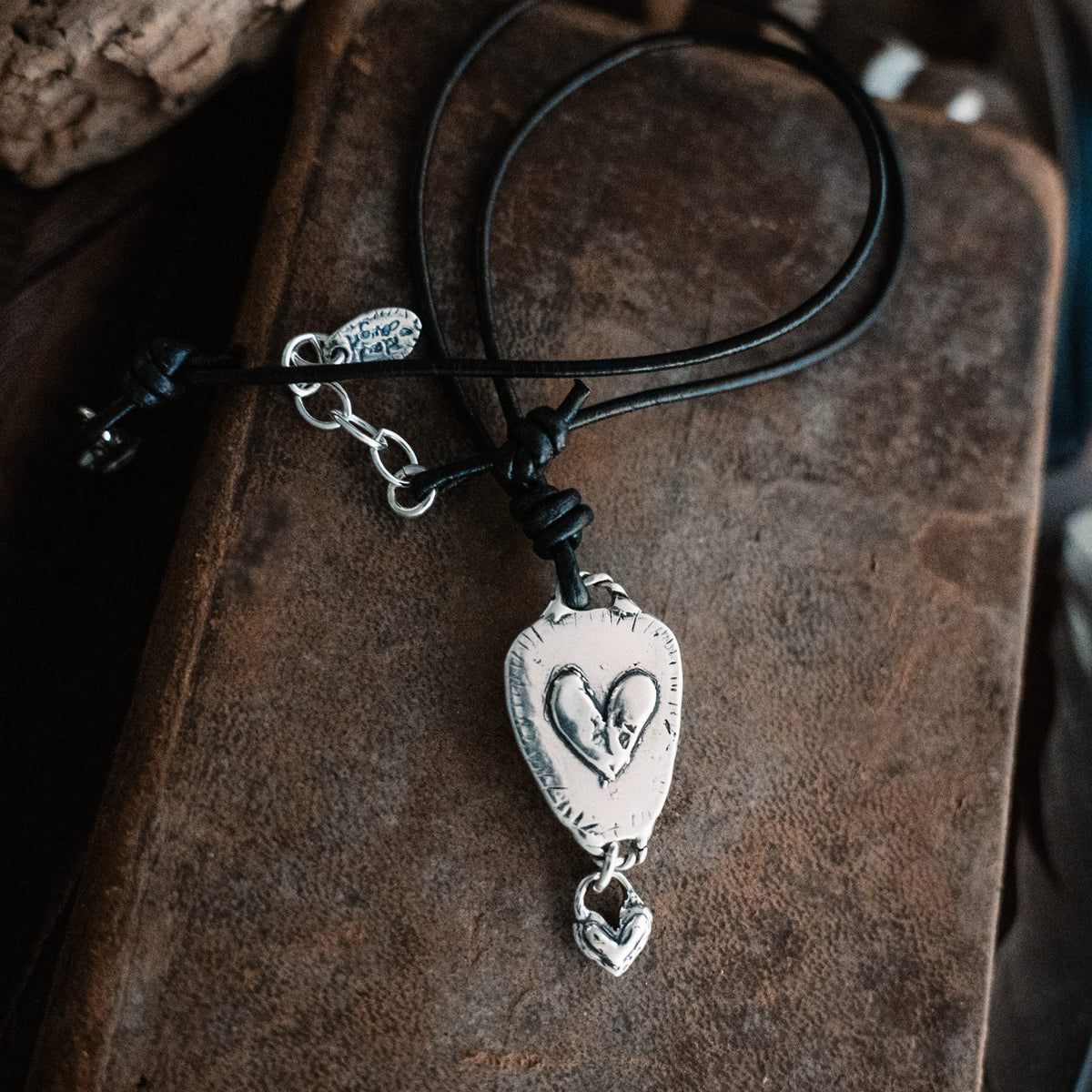 Broken Arrow Black Buffalo Necklace