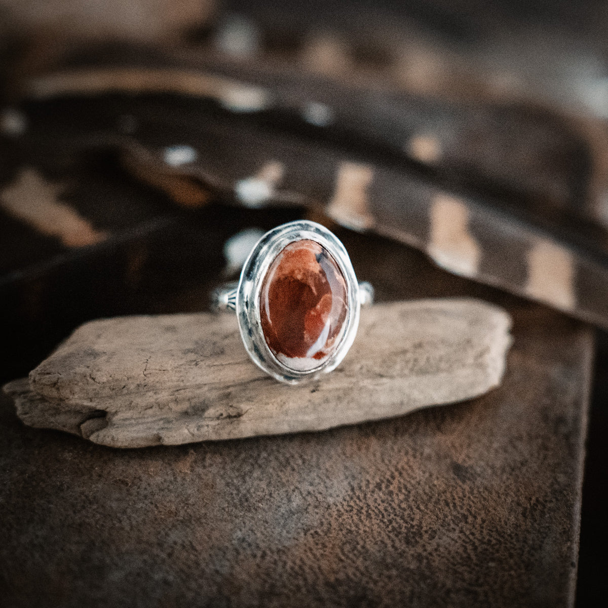Bubble  Gum Ring- Fire Opal - Size 9