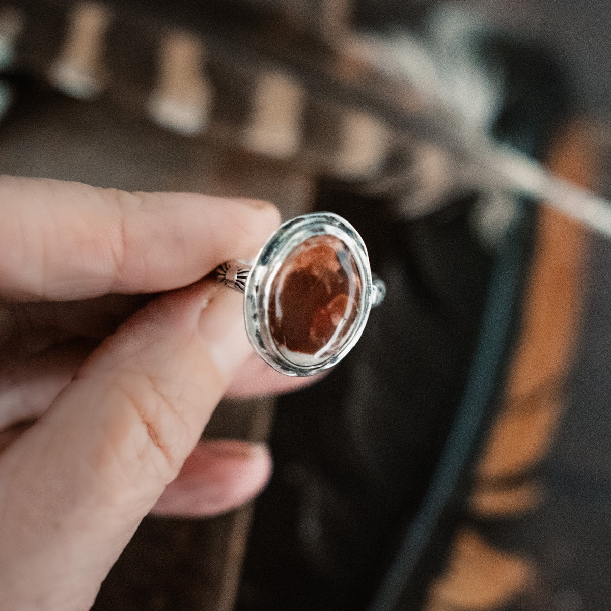 Bubble  Gum Ring- Fire Opal - Size 9