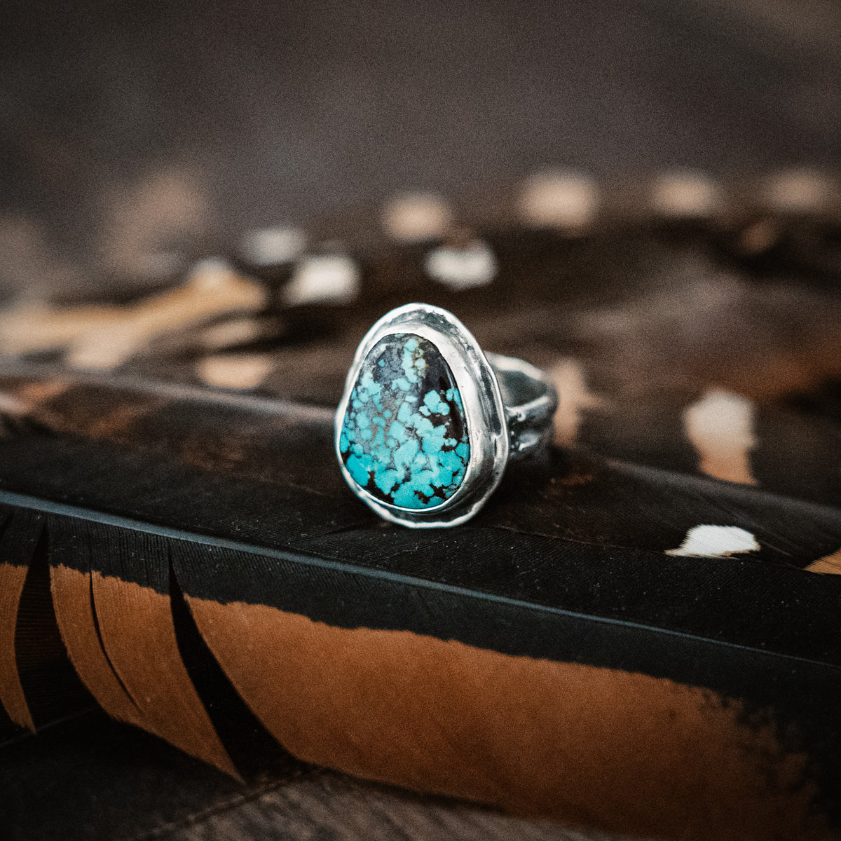 Bubble  Gum Ring- Hubei Turquoise- Size 8