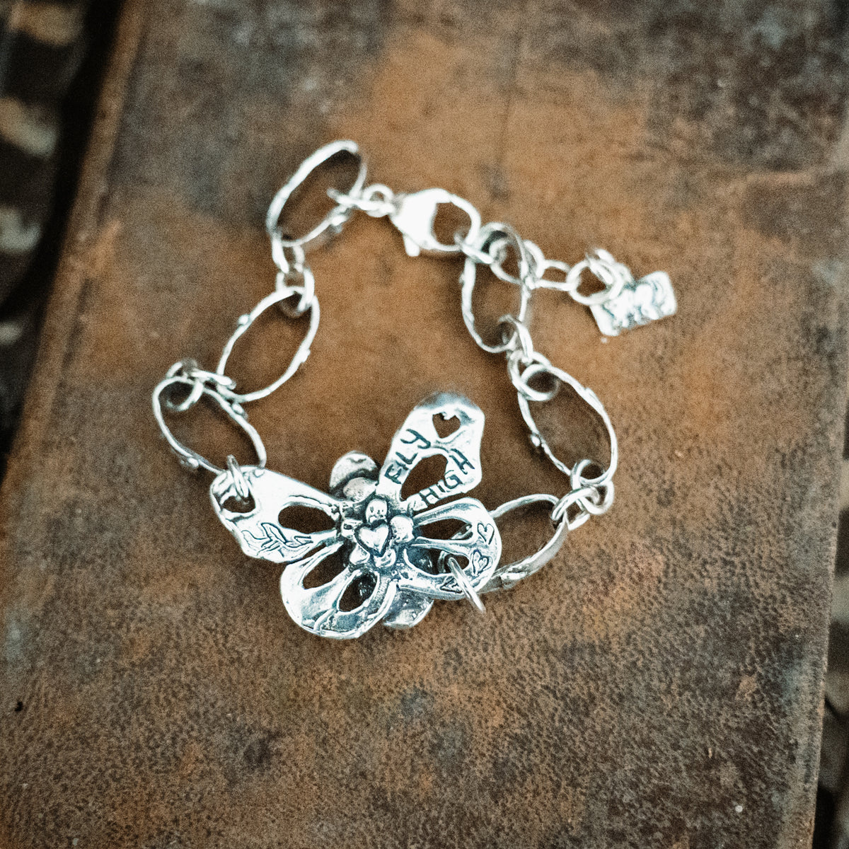 Fly High Butterfly Turquoise Bracelet