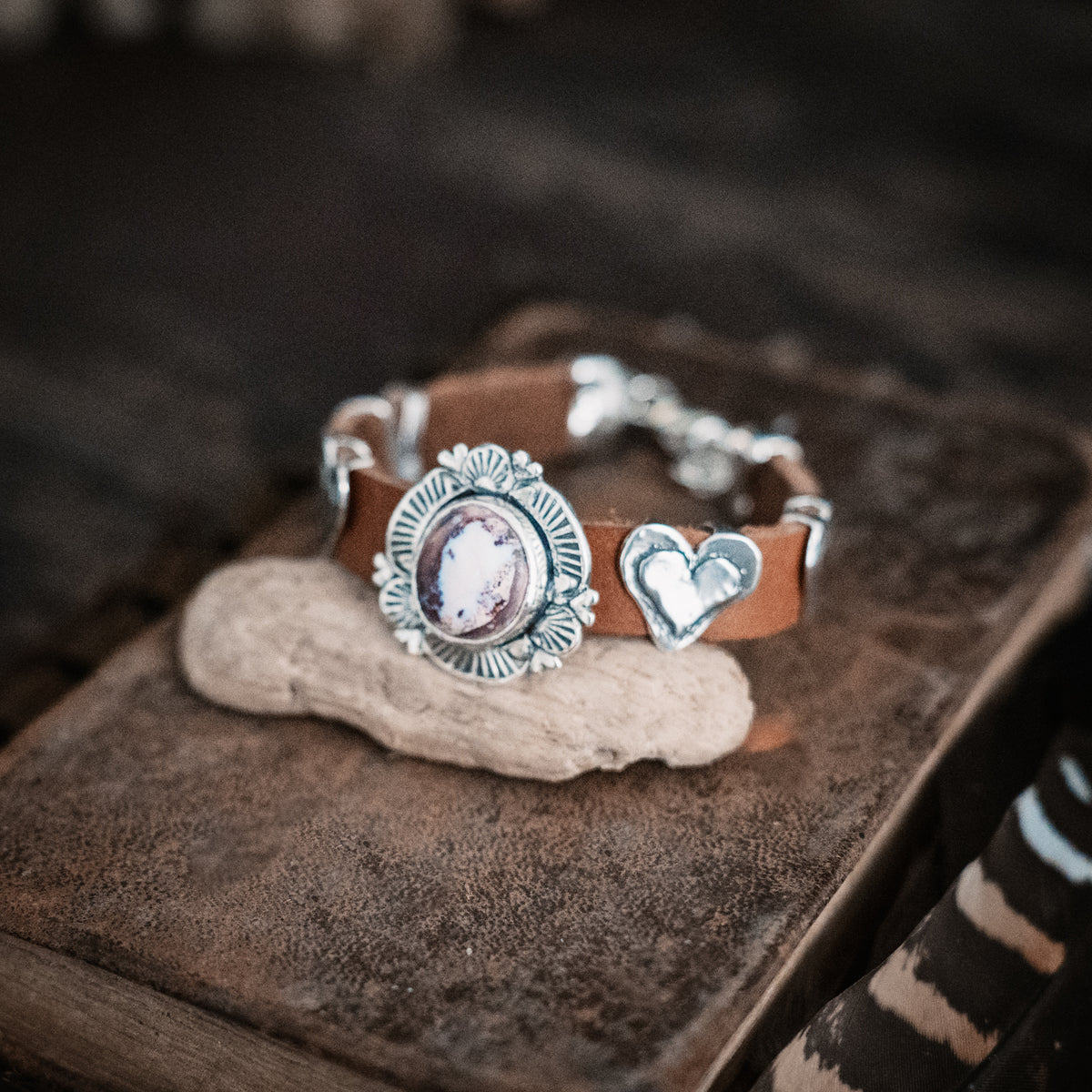 Nomad Rising Sun Cantera Opal  Bracelet
