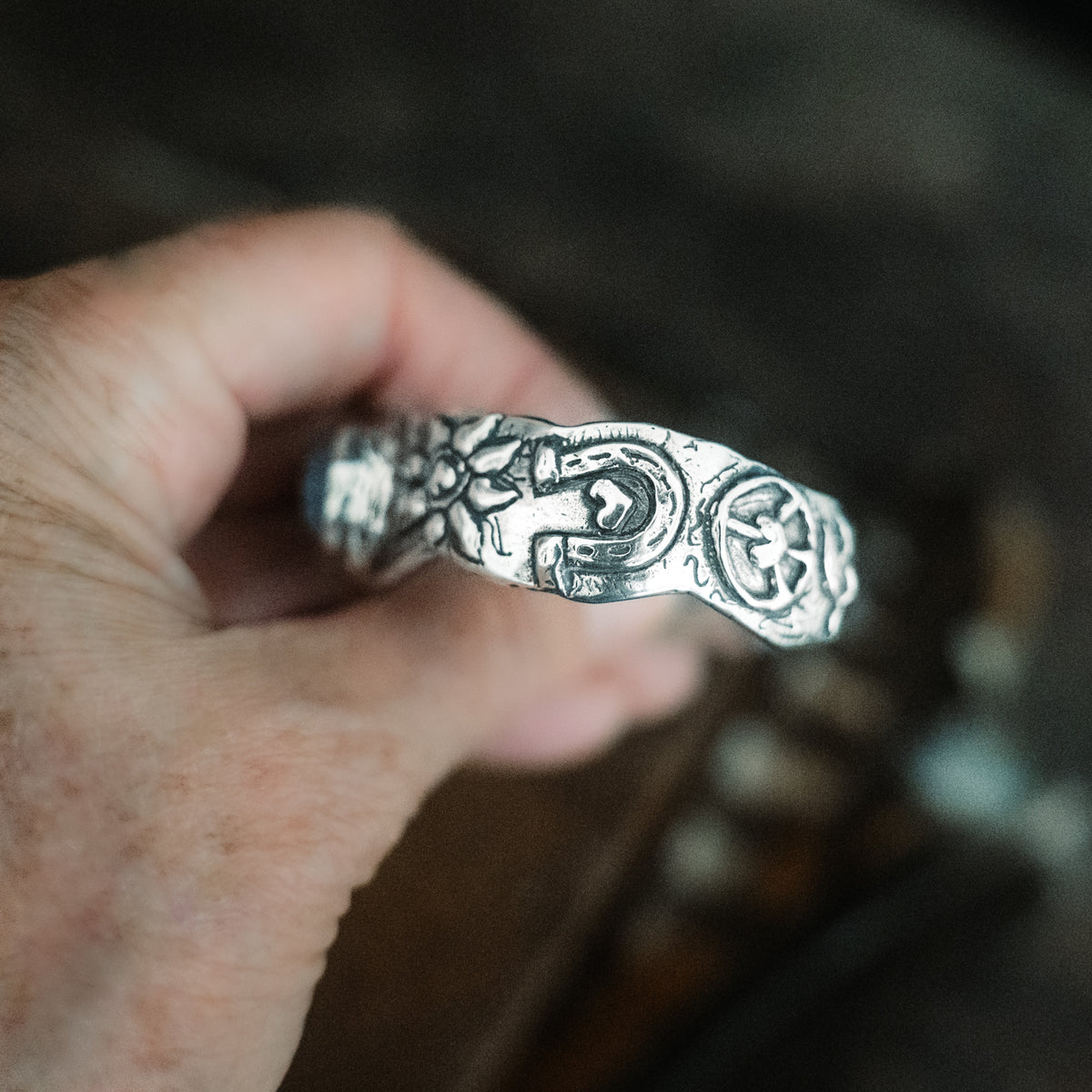 Celebrate Life Aquamarine Cuff