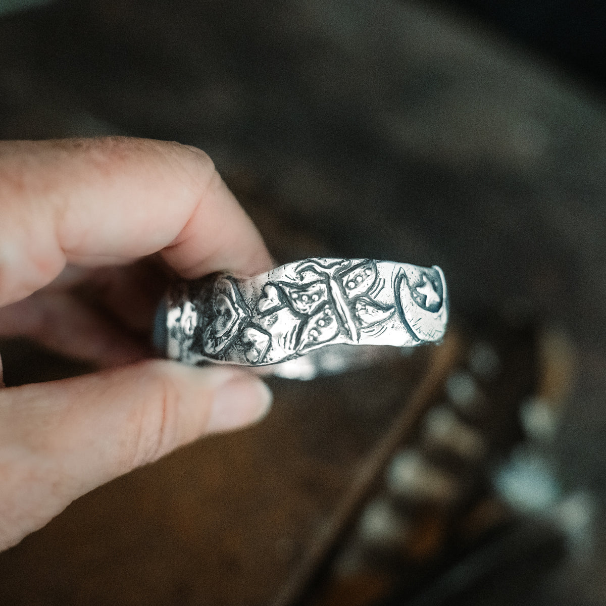 Celebrate Life Aquamarine Cuff