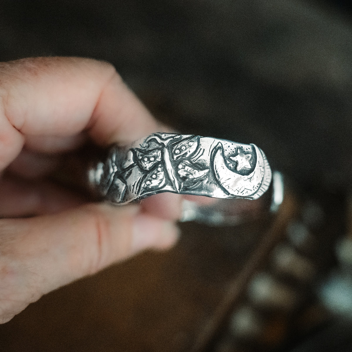 Celebrate Life Aquamarine Cuff