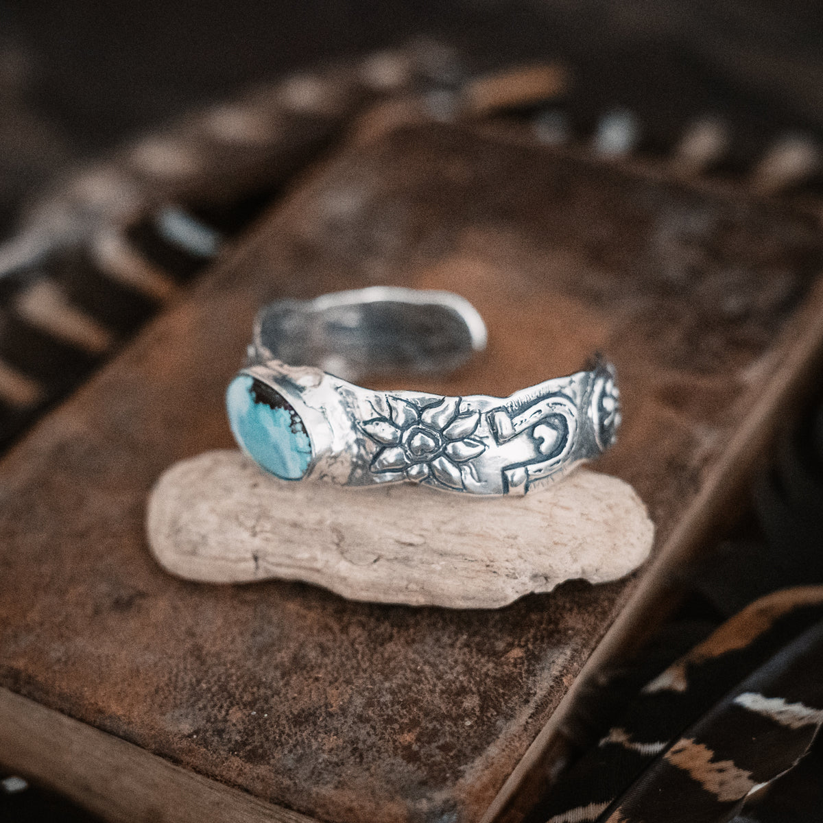 Celebrate Life Cloud Mountain Turquoise Cuff