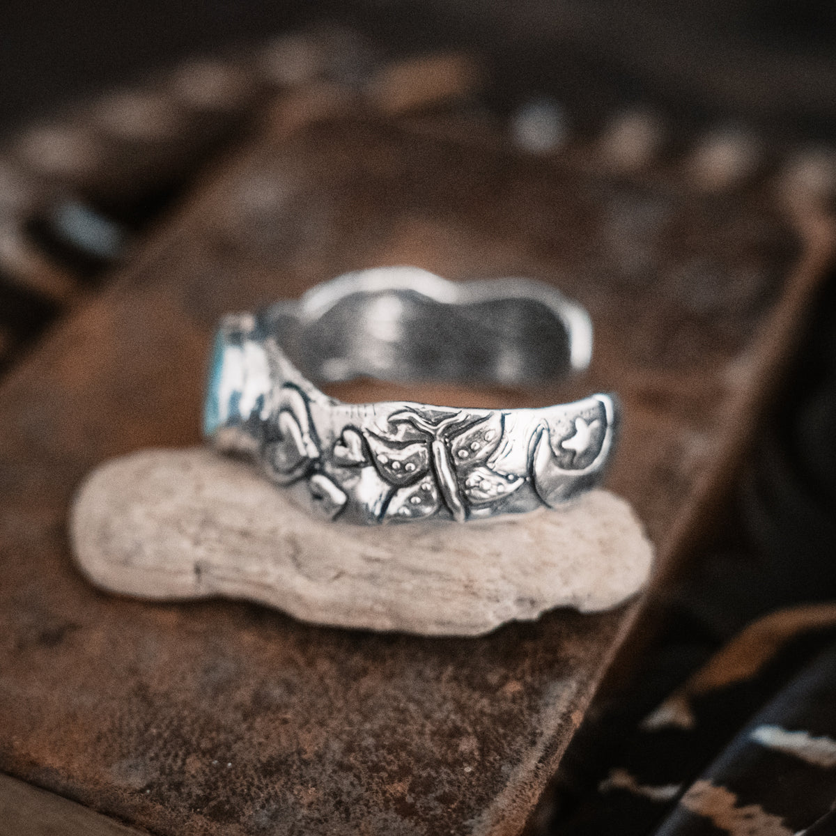 Celebrate Life Cloud Mountain Turquoise Cuff