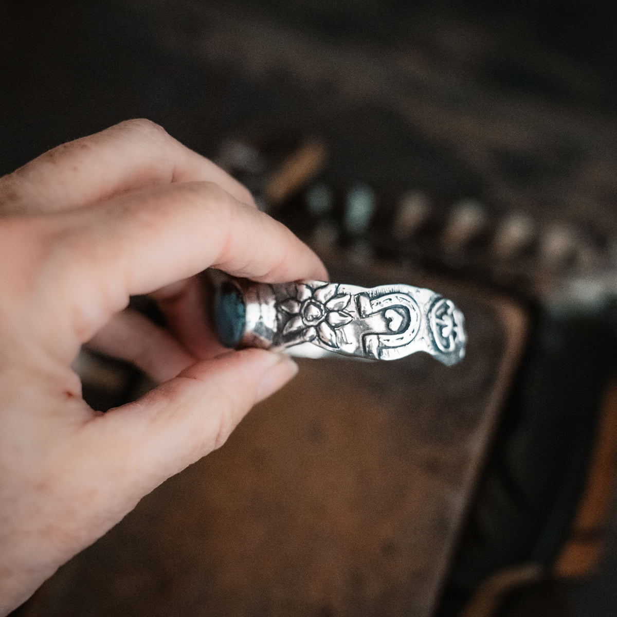 Celebrate Life Cloud Mountain Turquoise Cuff
