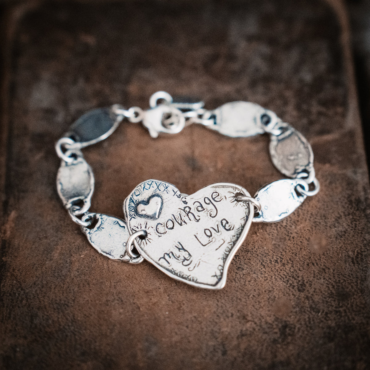 Courage My Love Turquoise Bracelet
