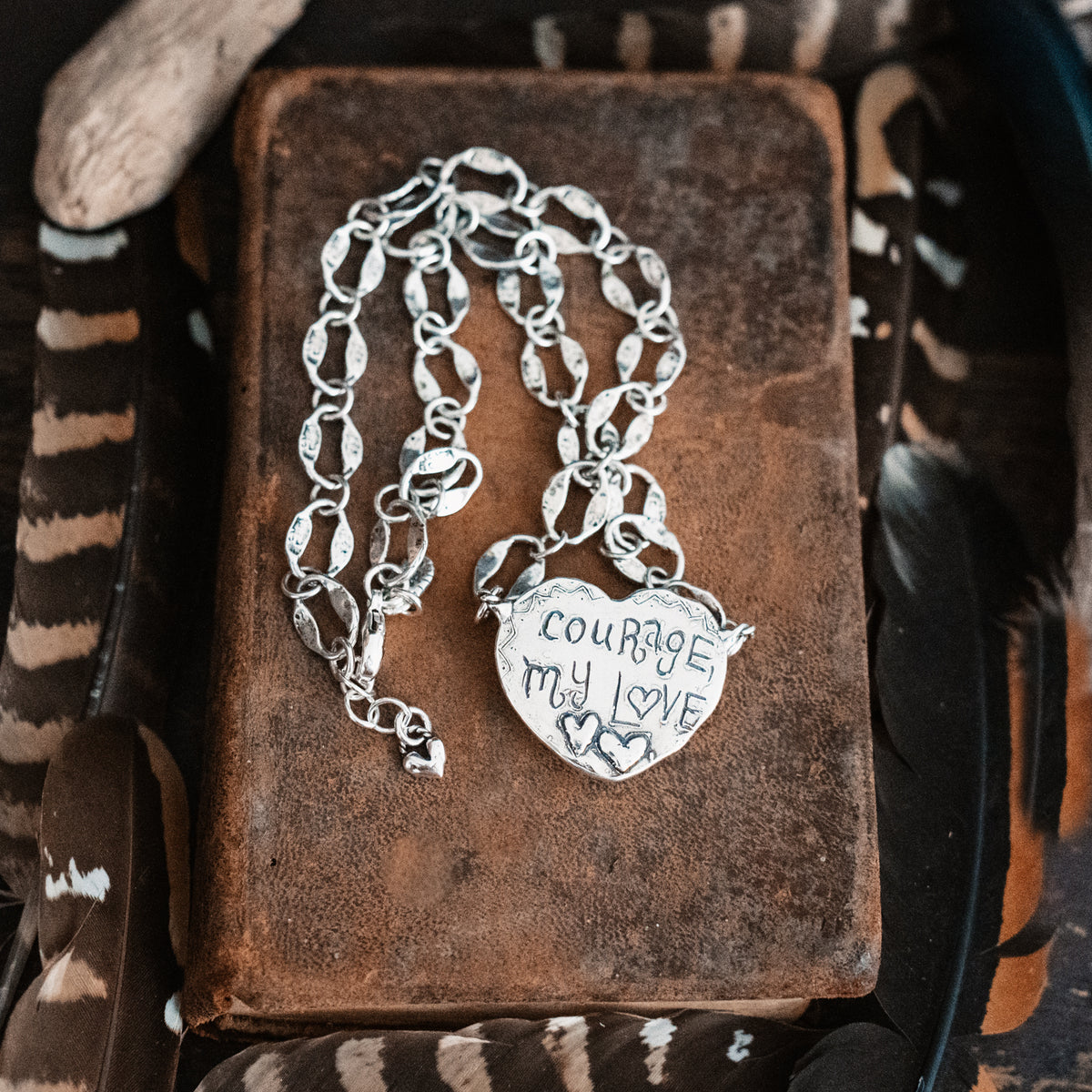 Courage My Love Larimar Necklace