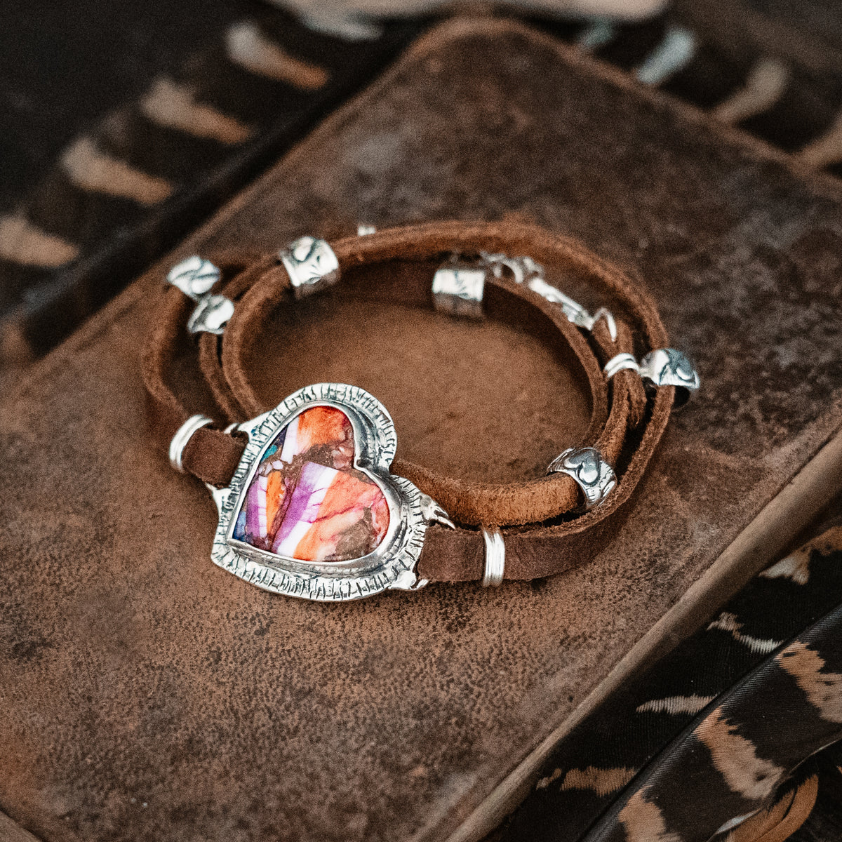 Courage My Love Confetti  Wrap Bracelet