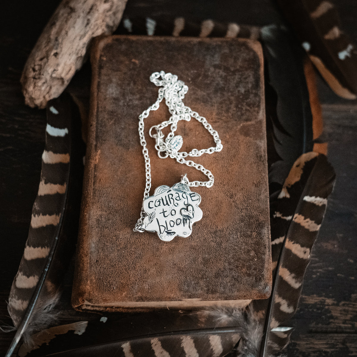 Courage To Bloom Fire Opal Necklace