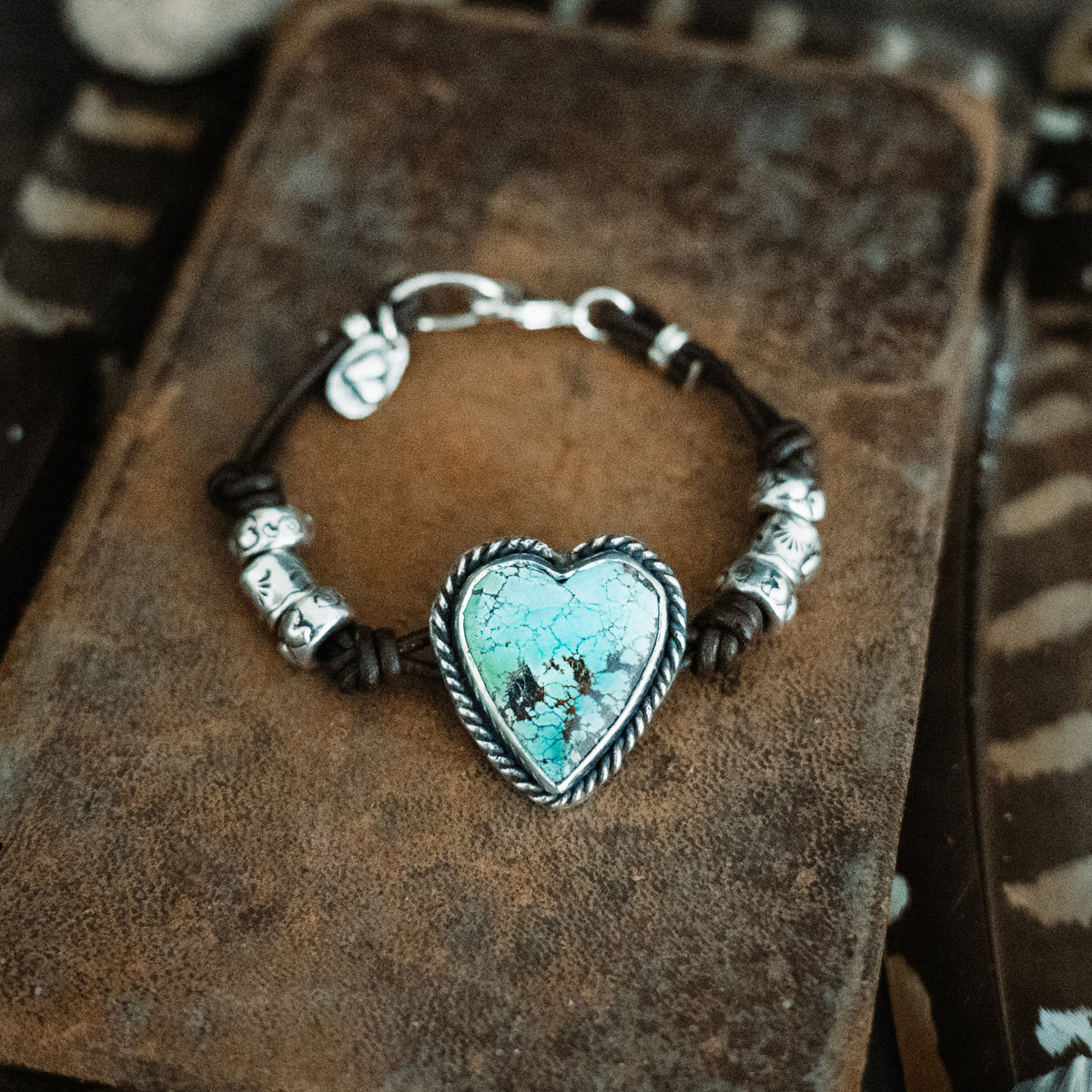 Cowgirl Heart Turquoise Bracelet