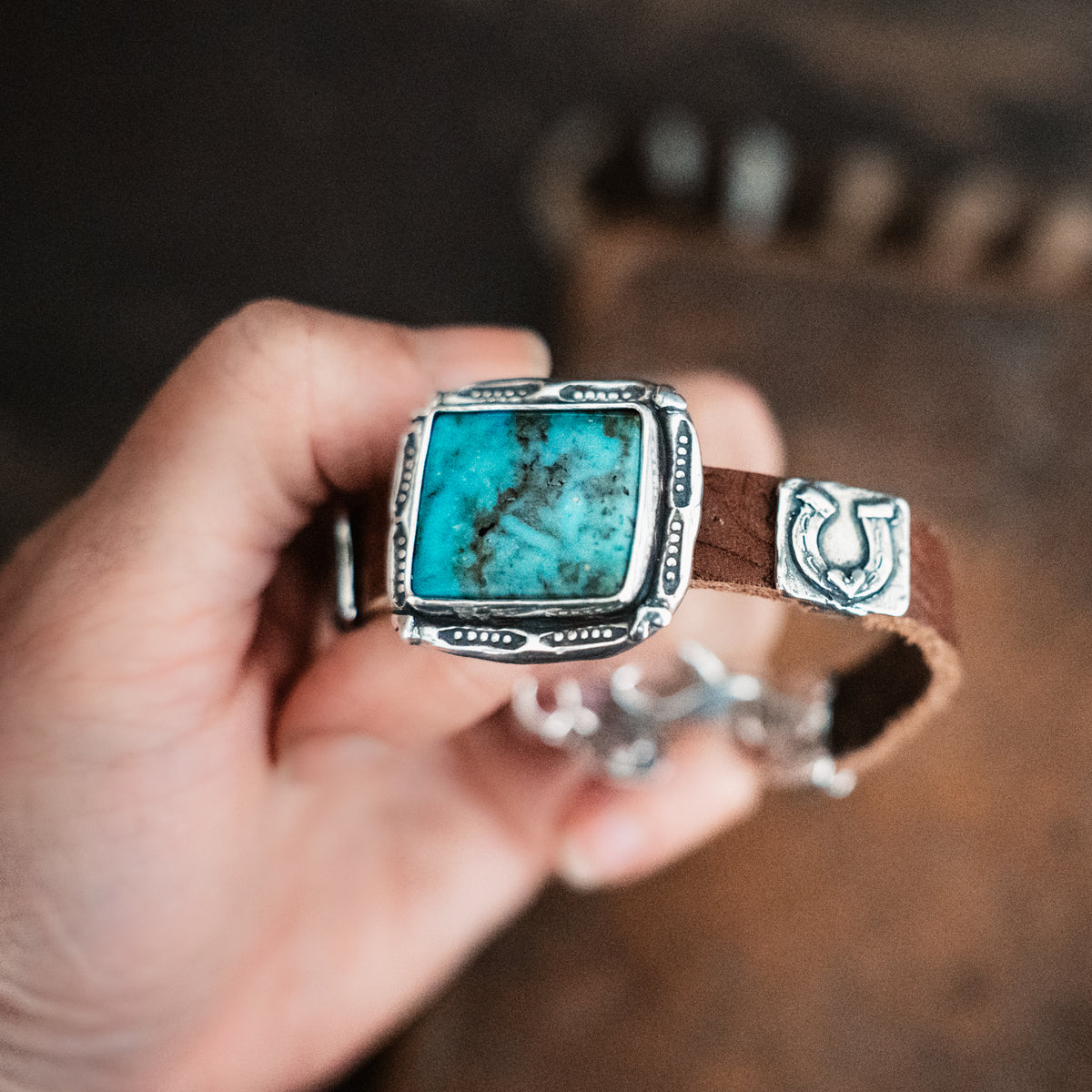 Nomad Cowgirl Heart Turquoise Bracelet