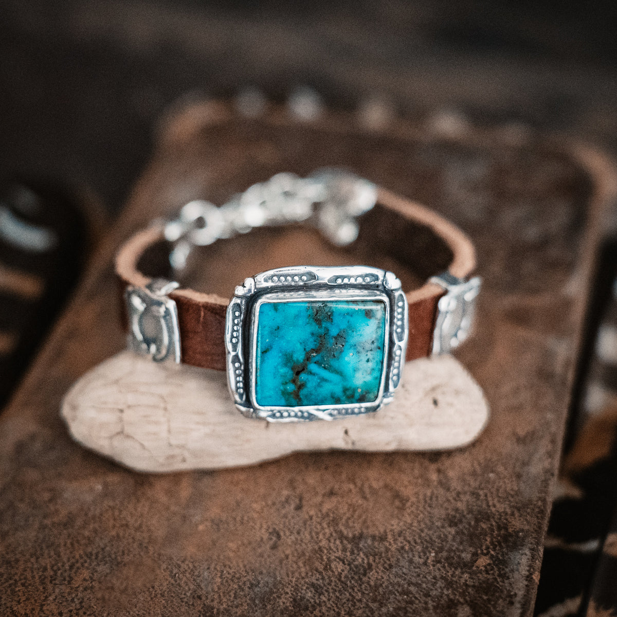 Nomad Cowgirl Heart Turquoise Bracelet