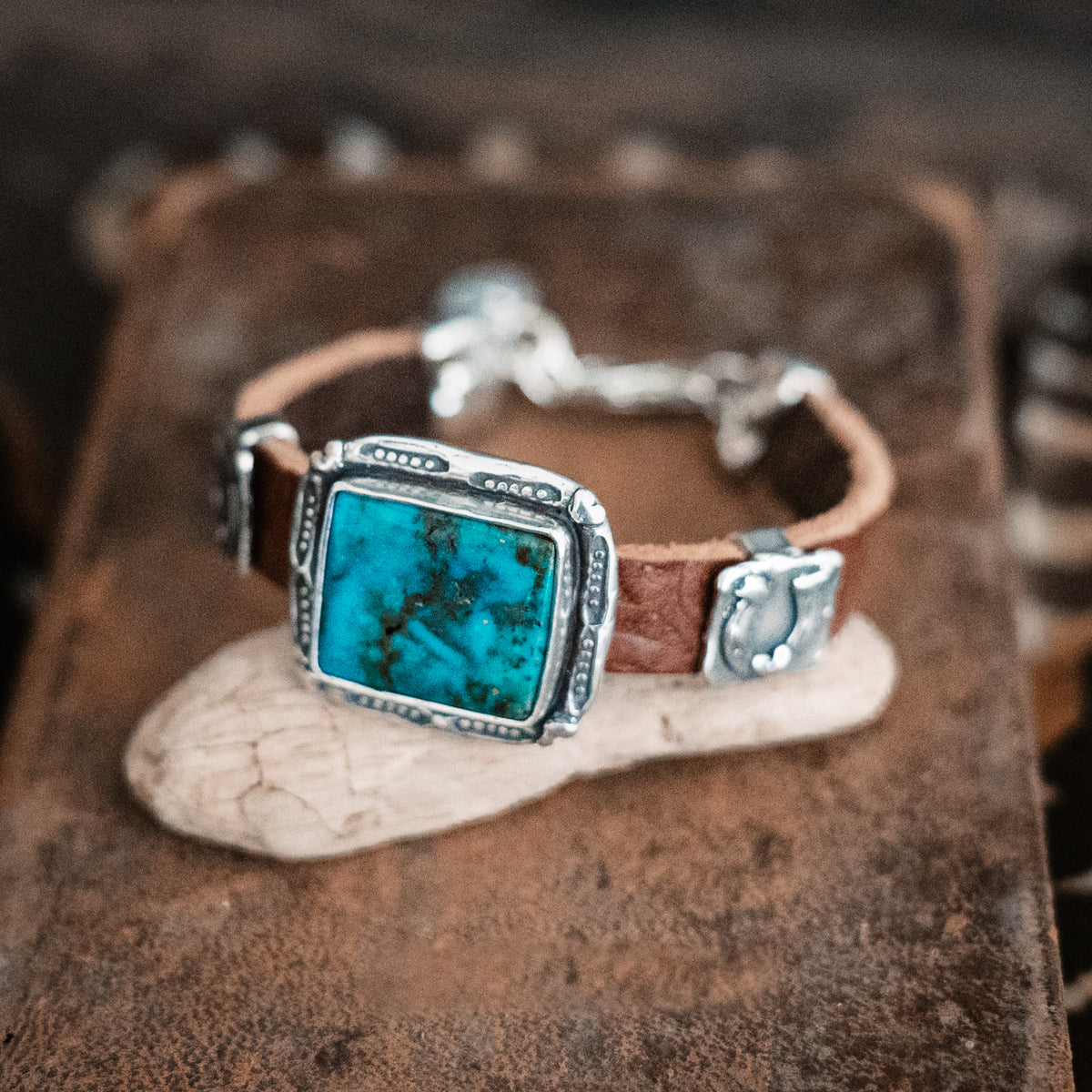 Nomad Cowgirl Heart Turquoise Bracelet