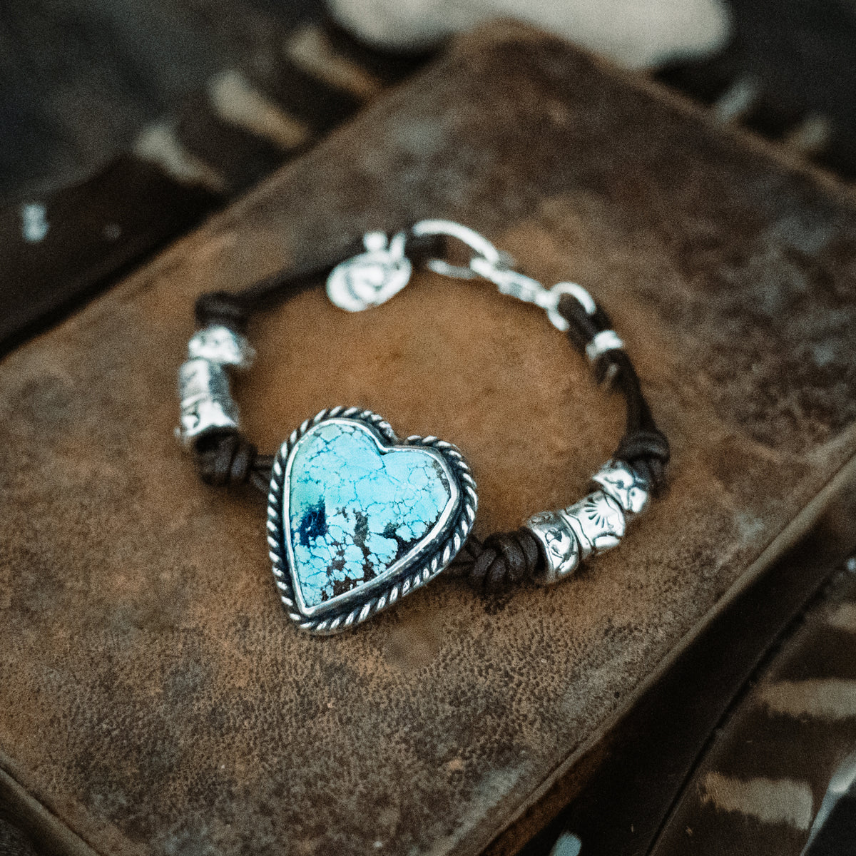 Cowgirl Heart Turquoise Bracelet