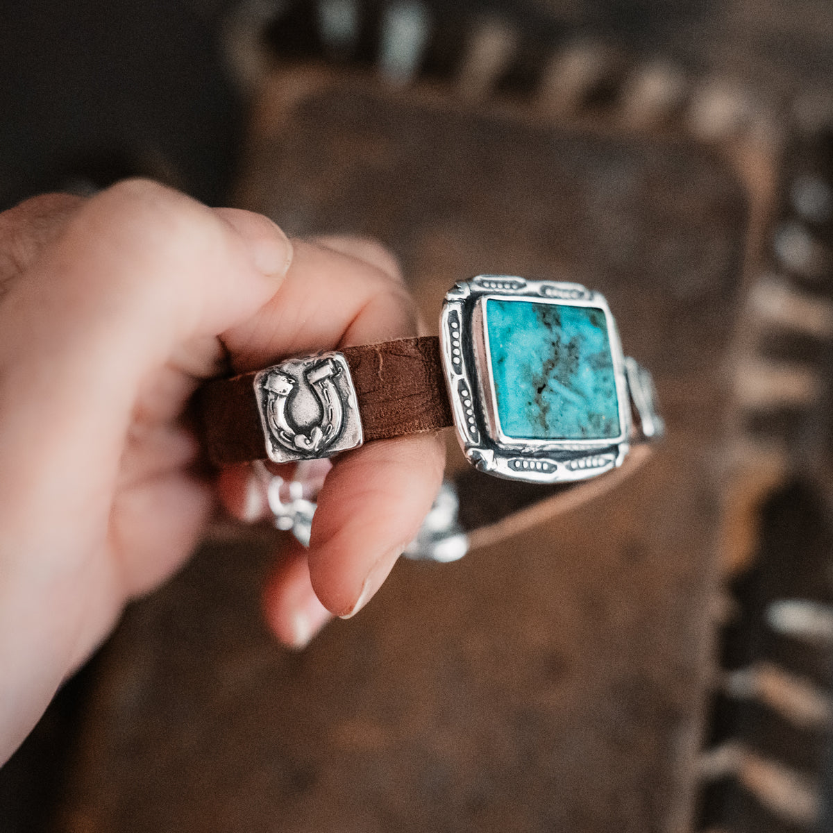Nomad Cowgirl Heart Turquoise Bracelet