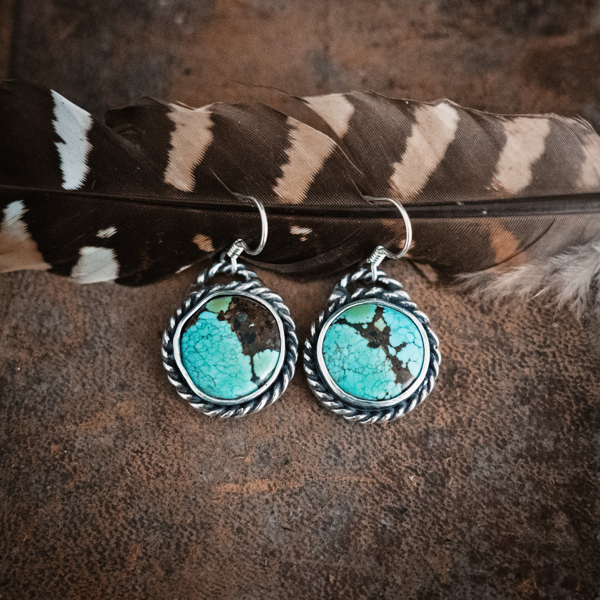 Cowgirl Heart Turquoise Earrings
