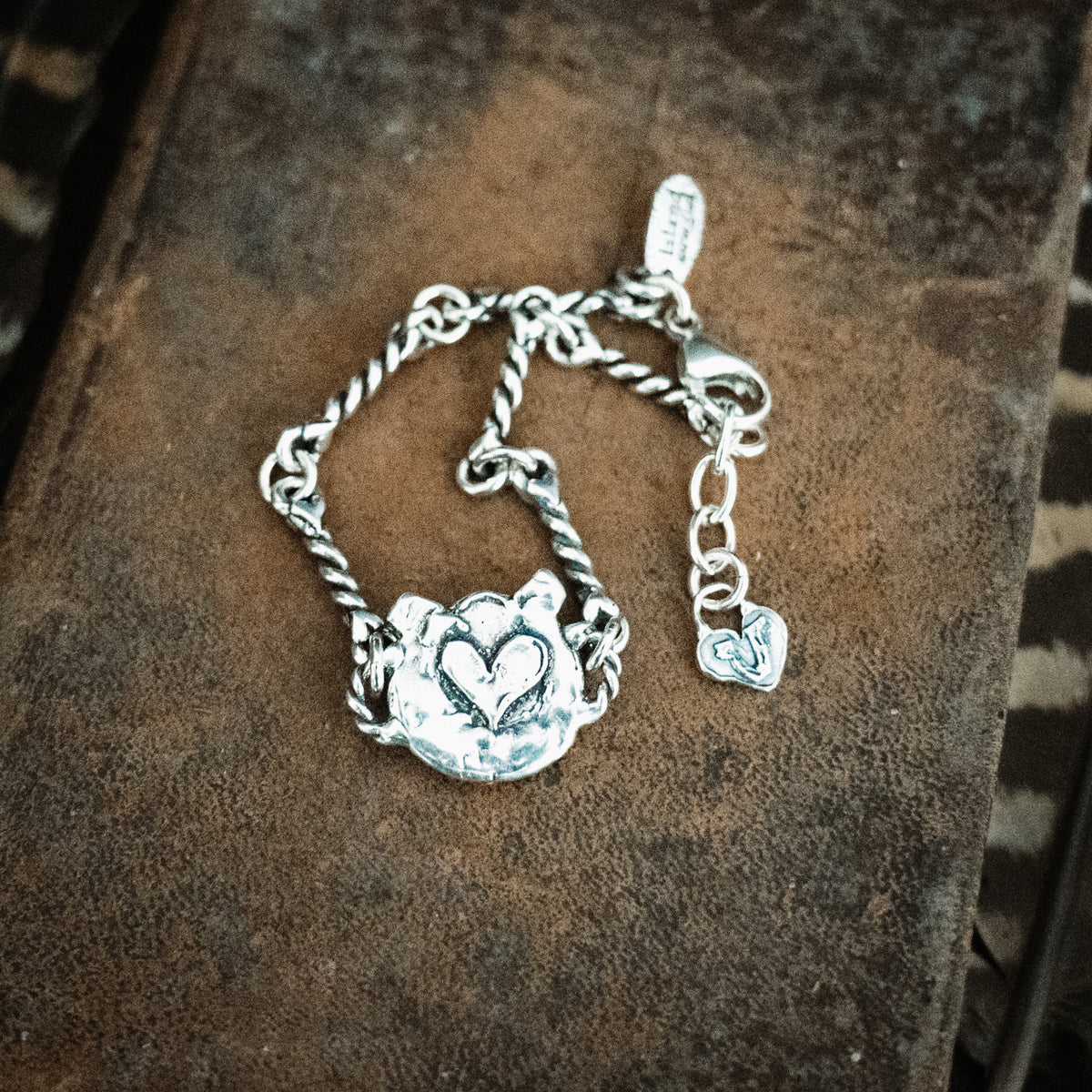 Cowgirl Up Horseshoe Lavender Turquoise Bracelet