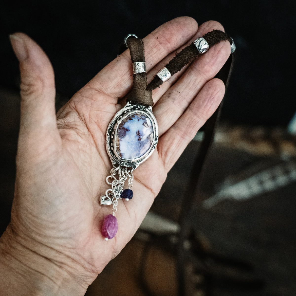 CUSTOM for APRIL- Supernova Cantera Opal Necklace