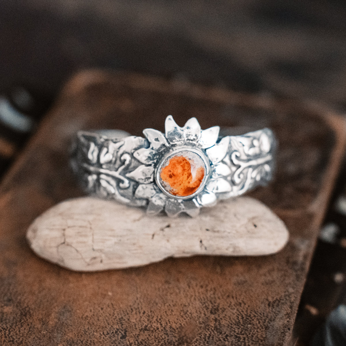 Daybreak Fire Opal Cuff