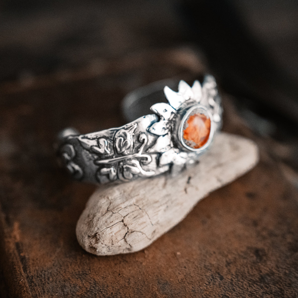 Daybreak Fire Opal Cuff