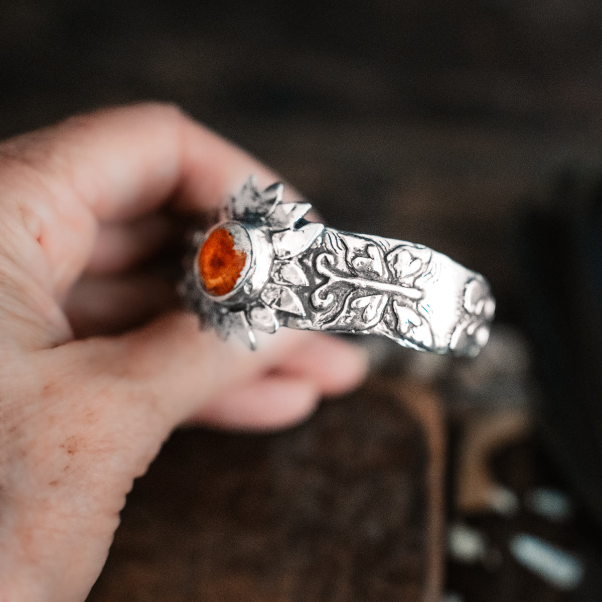 Daybreak Fire Opal Cuff