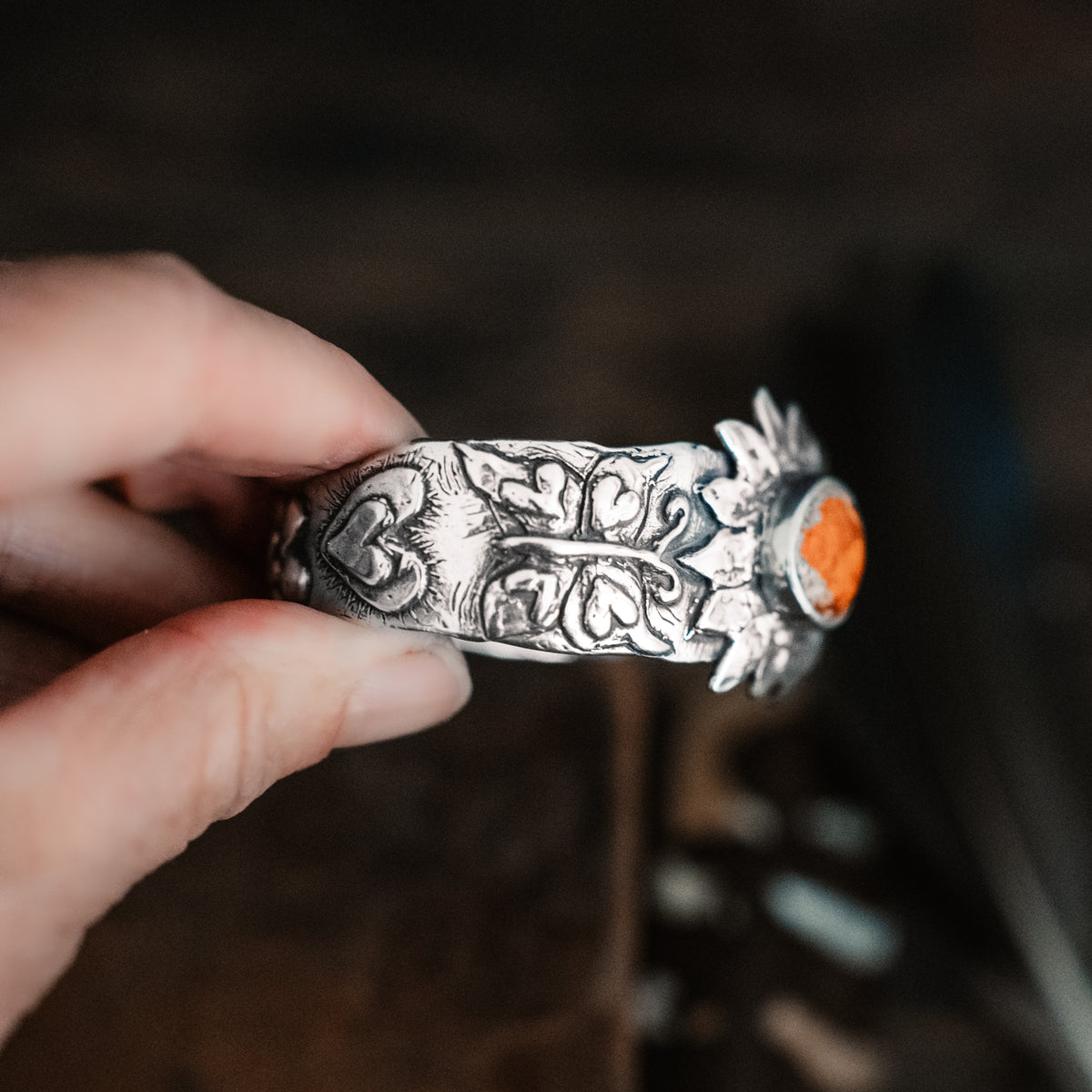 Daybreak Fire Opal Cuff