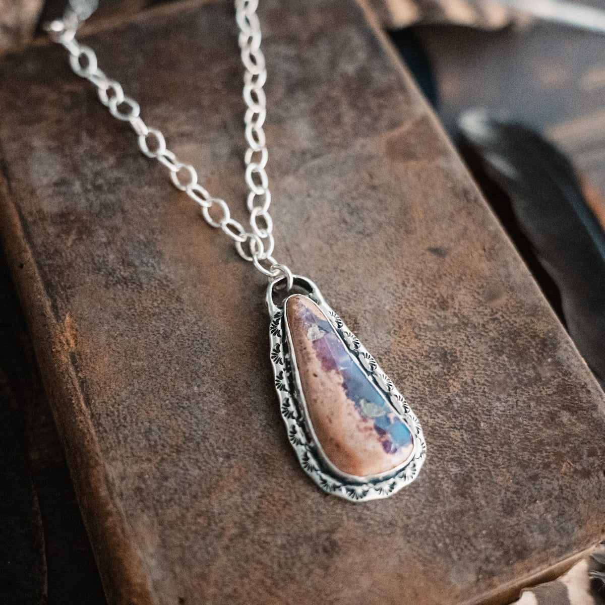 Dream Chaser Lavender Cantera Opal Necklace