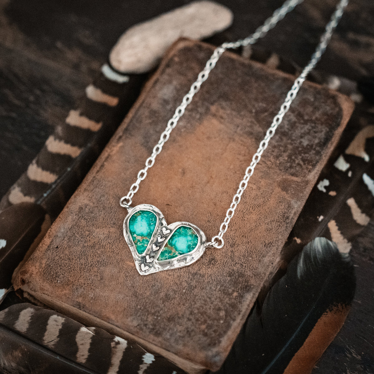Dreams Start Here Broken Arrow Turquoise Necklace