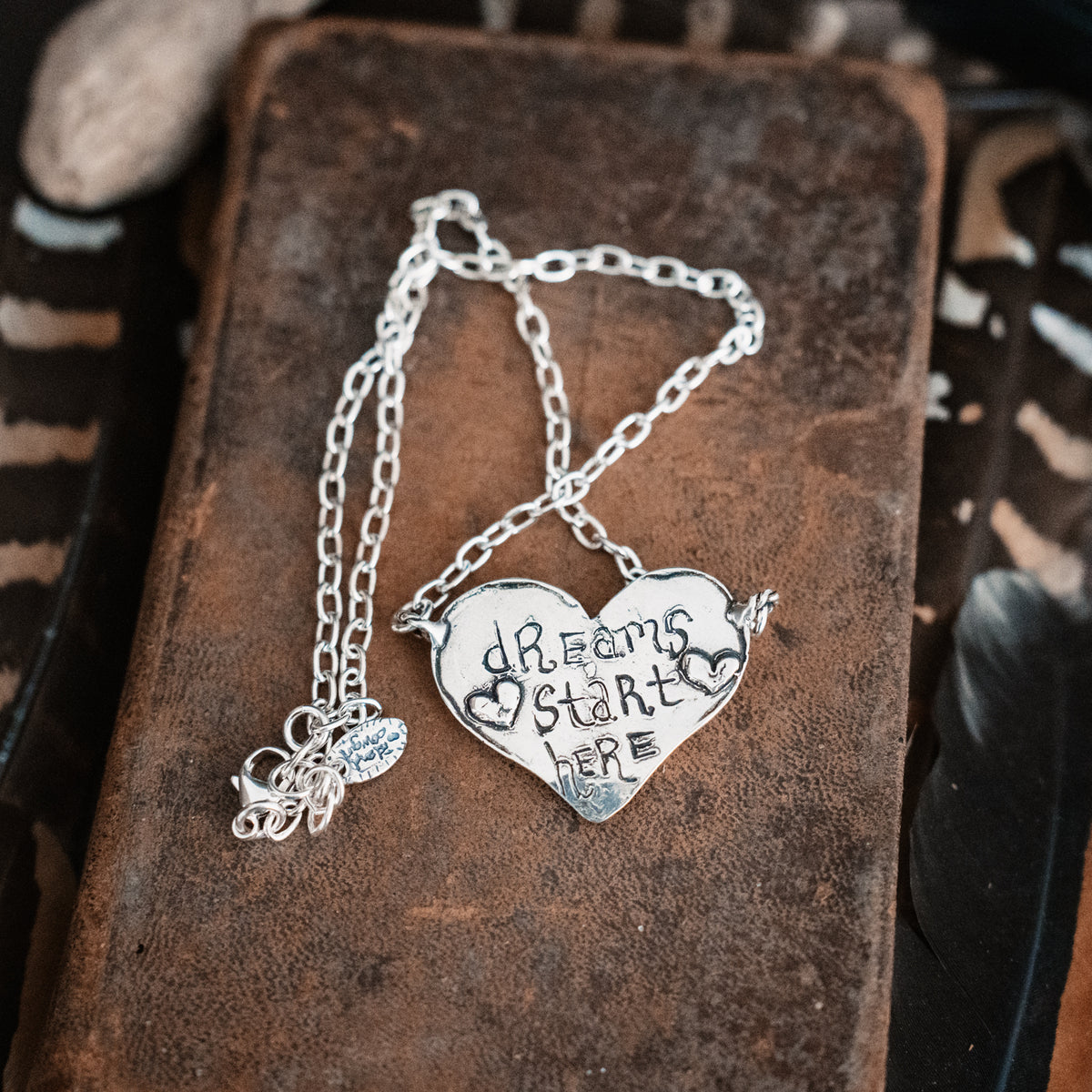 Dreams Start Here Broken Arrow Turquoise Necklace