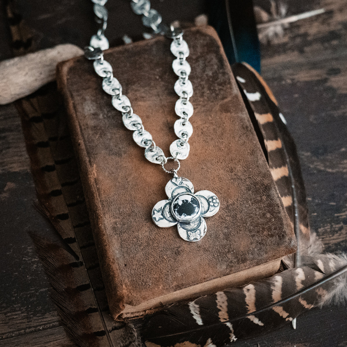 Faith and Grace White Buffalo Necklace