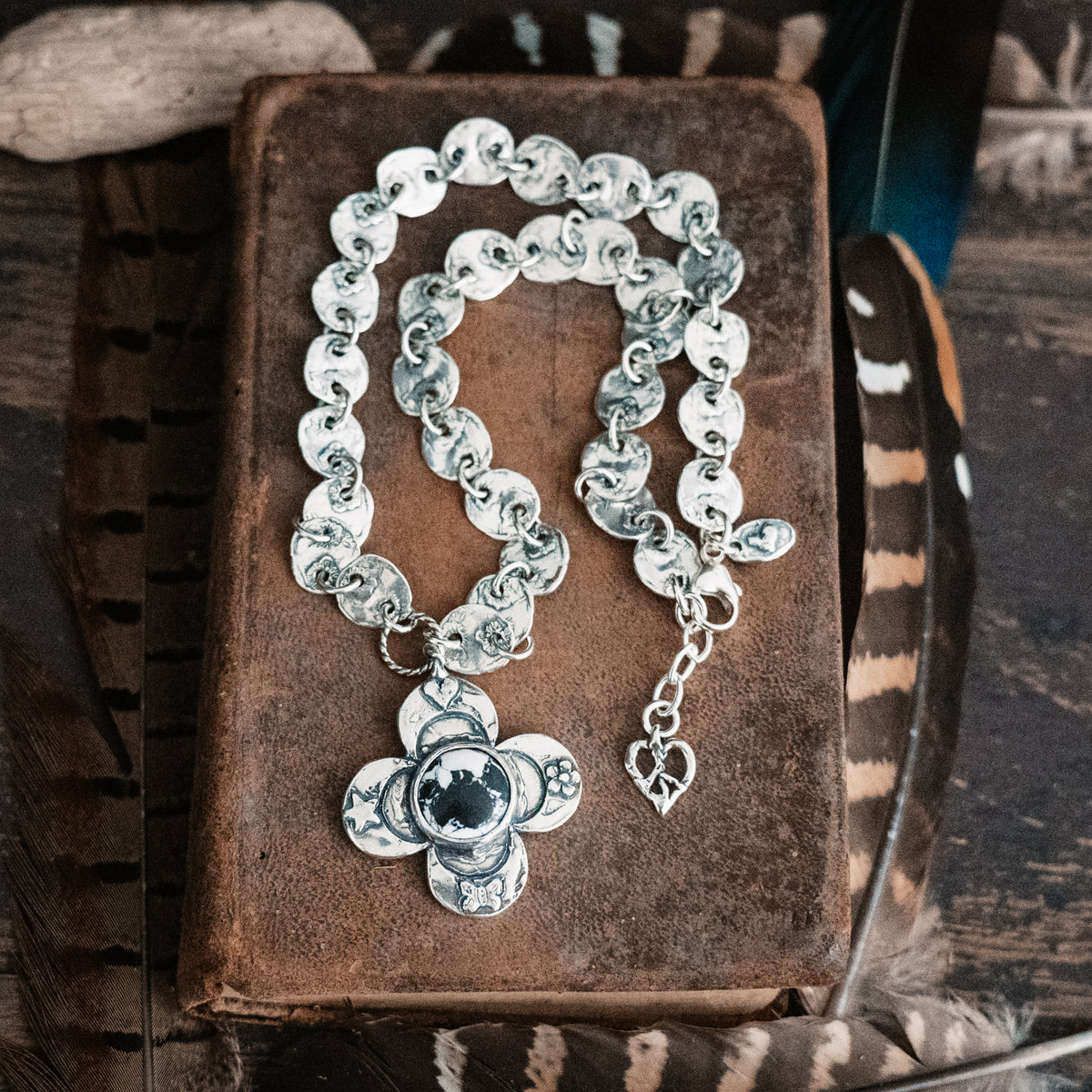 Faith and Grace White Buffalo Necklace