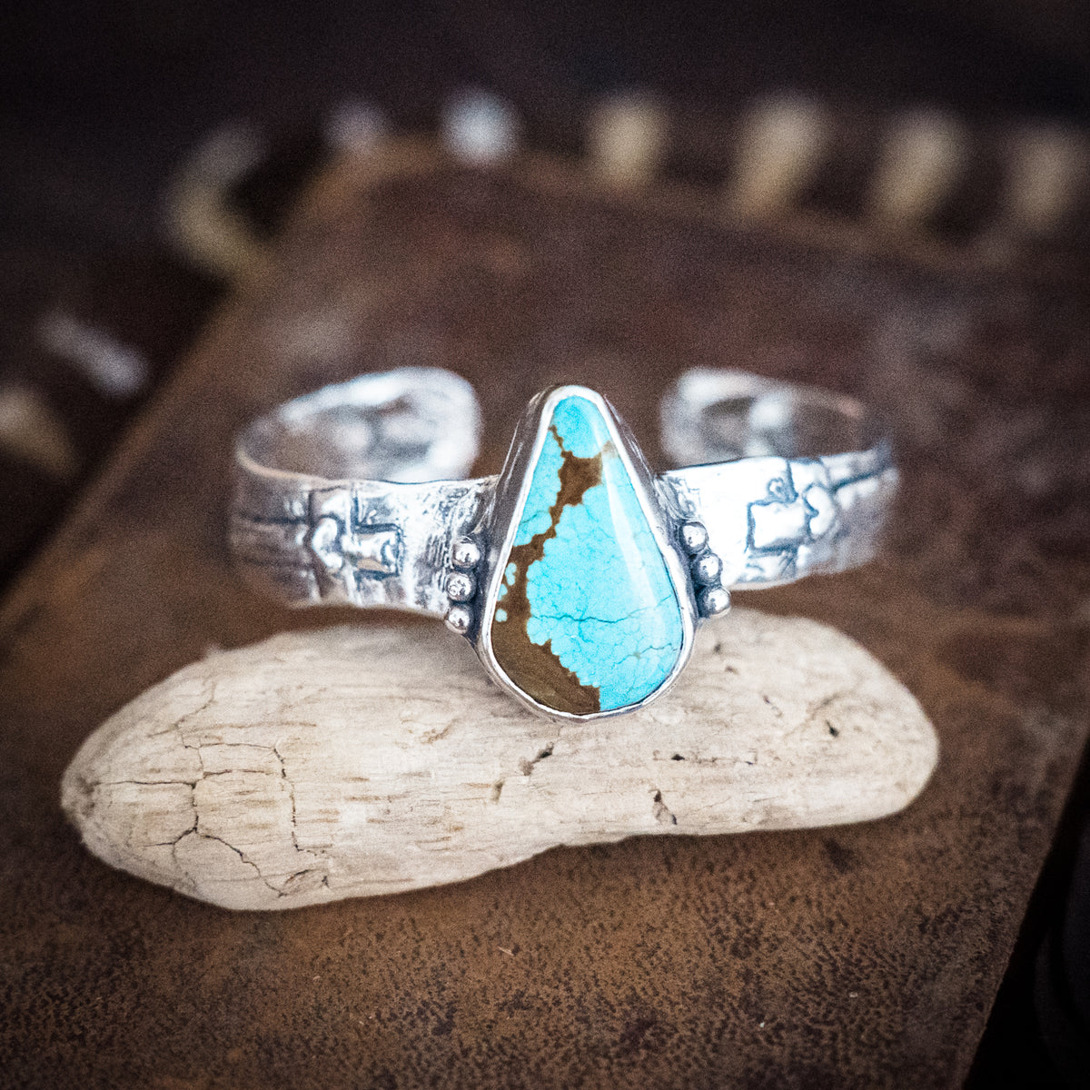 Faith is Daring Turquoise Cuff