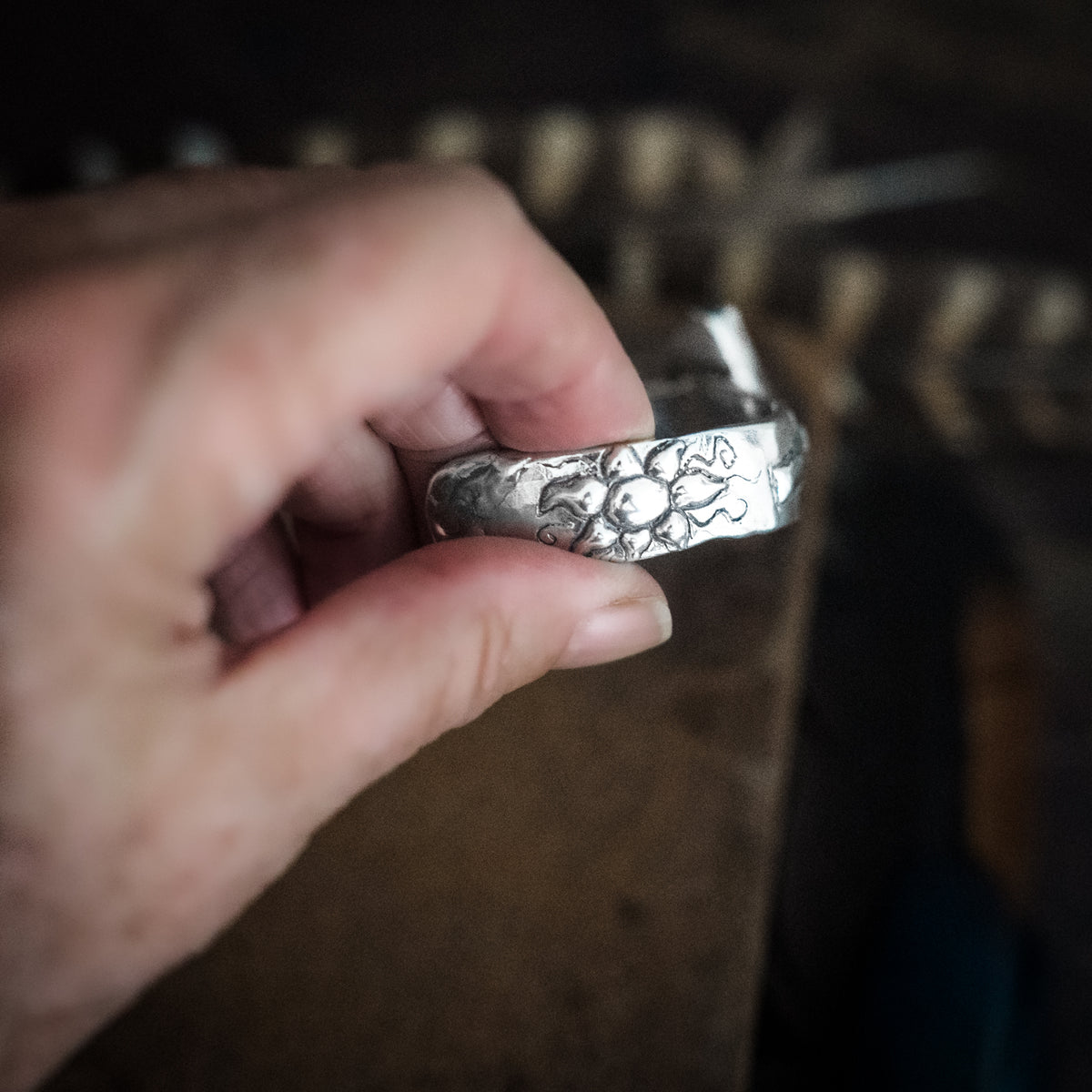 Faith is Daring Turquoise Cuff