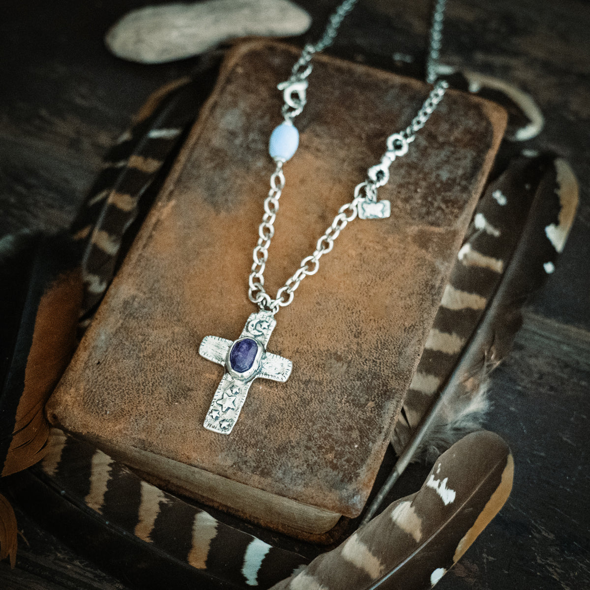 Faith Follows the Light Amethyst Necklace