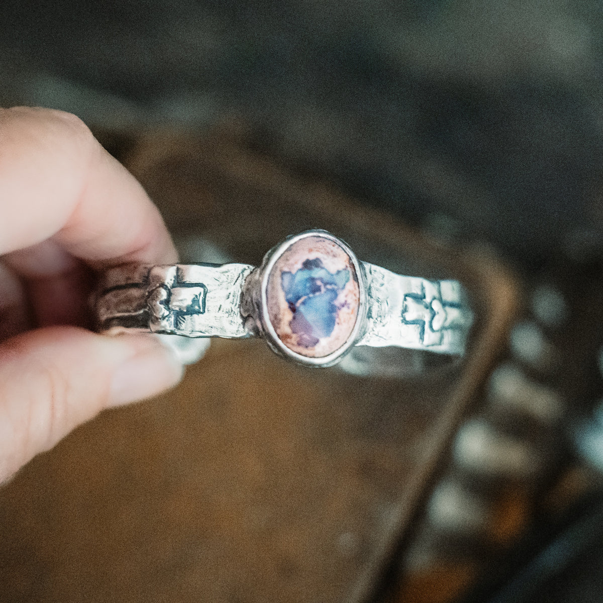 Faith is Daring Cantera Opal Cuff