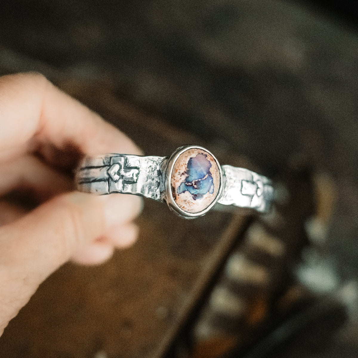 Faith is Daring Cantera Opal Cuff