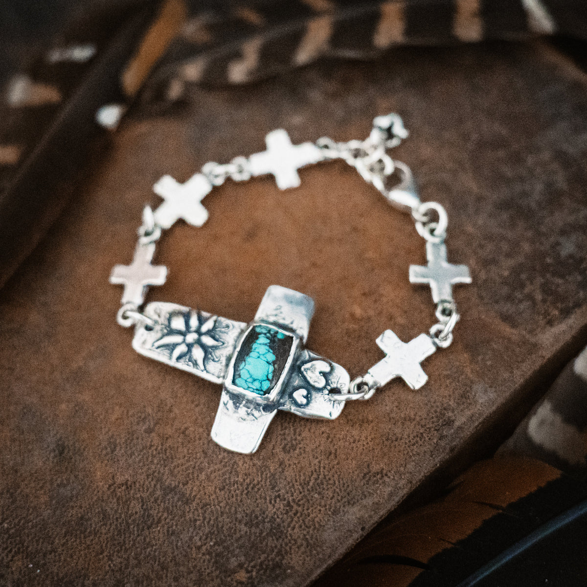 Faith Lights The Way Turquoise Bracelet