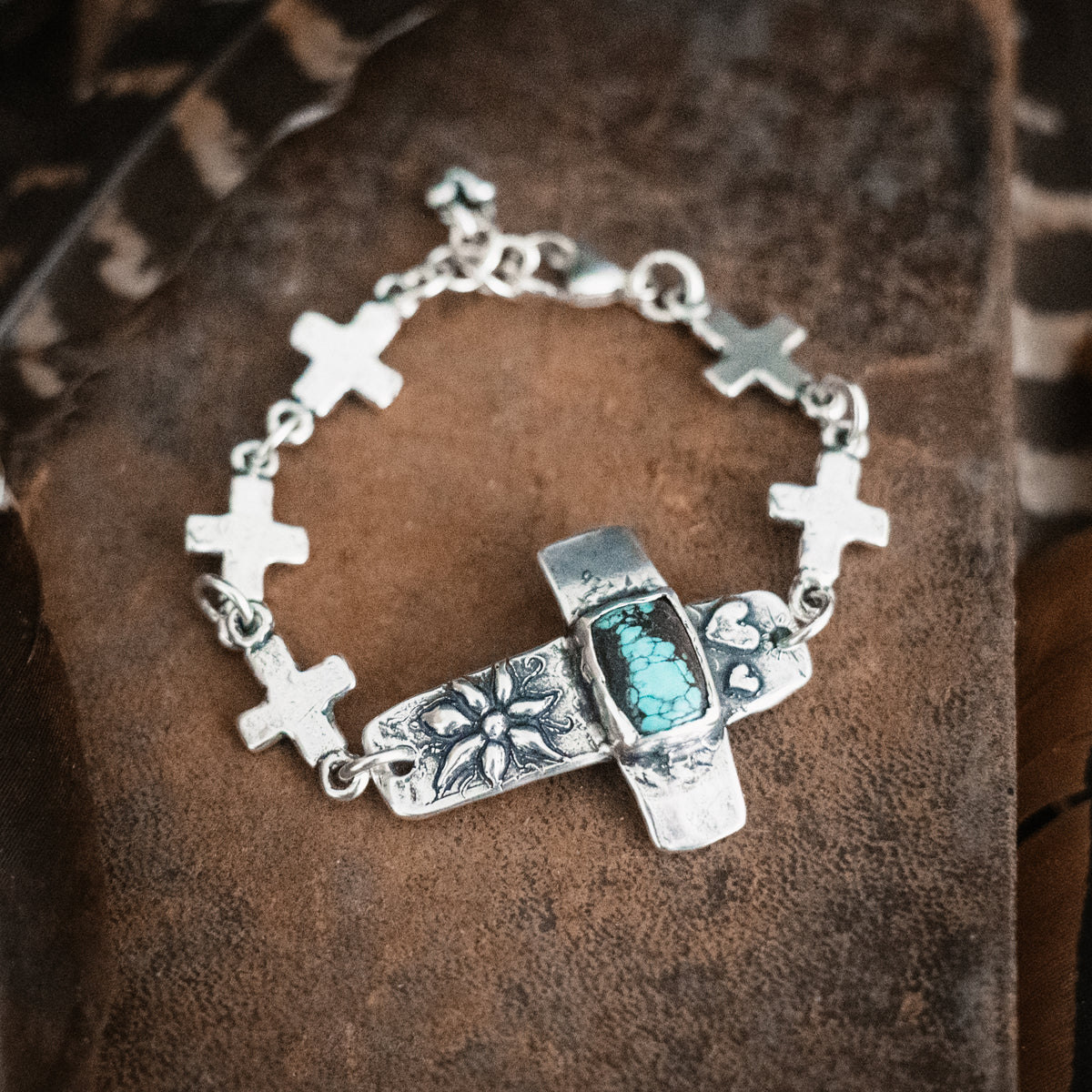 Faith Lights The Way Turquoise Bracelet