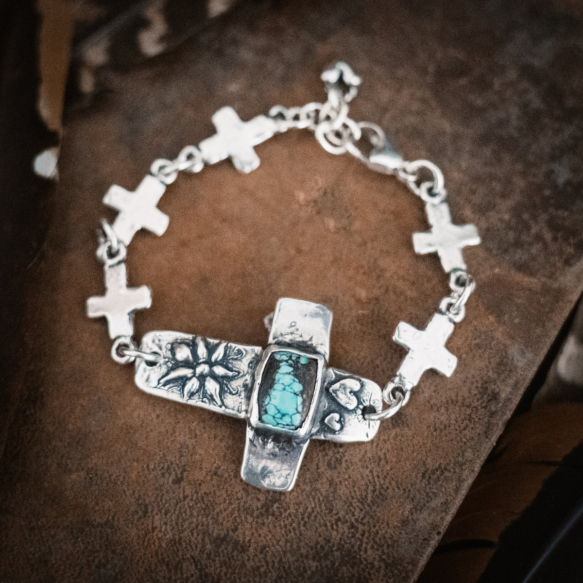 Faith Lights The Way Turquoise Bracelet