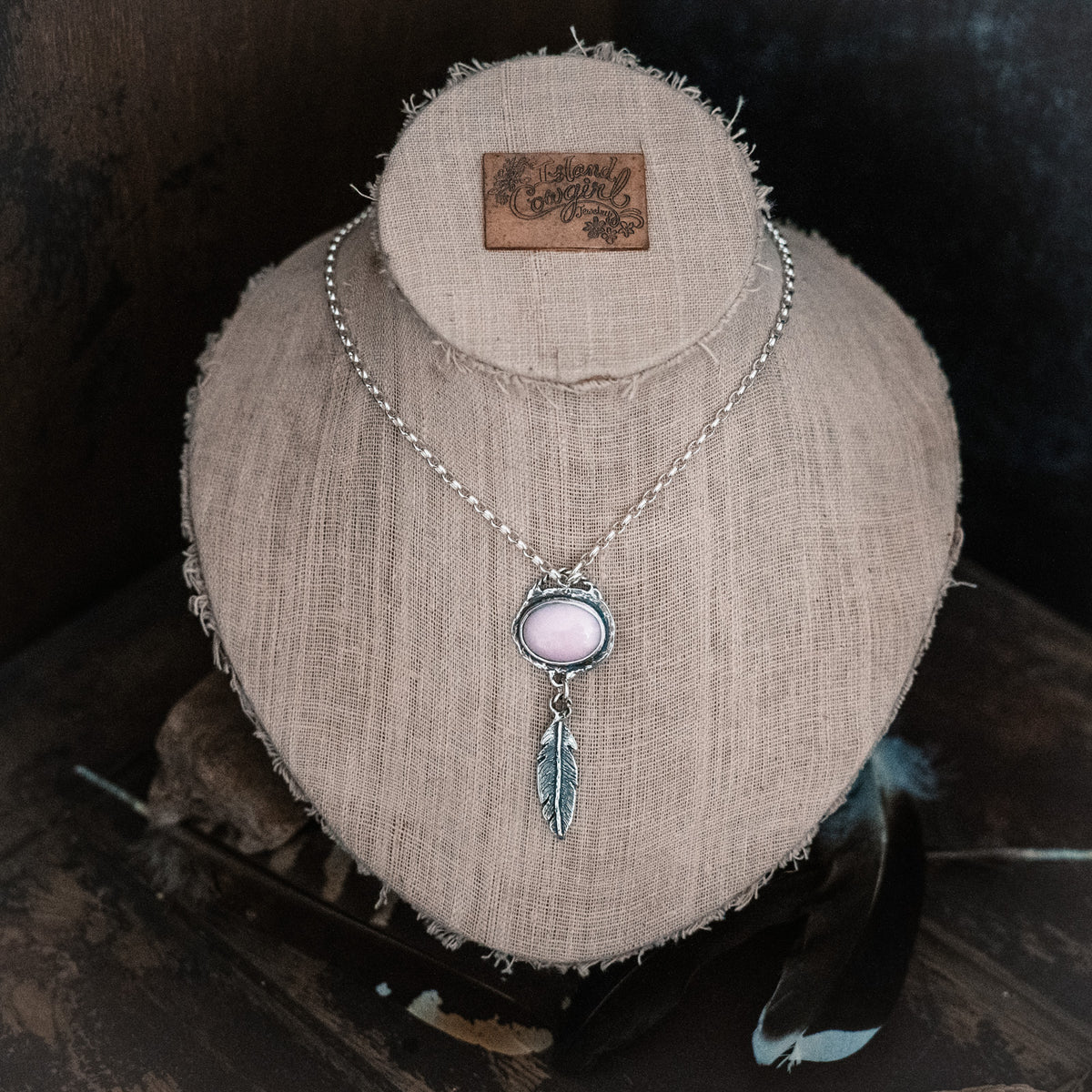 Flight of Dreams Pink Opal Necklace