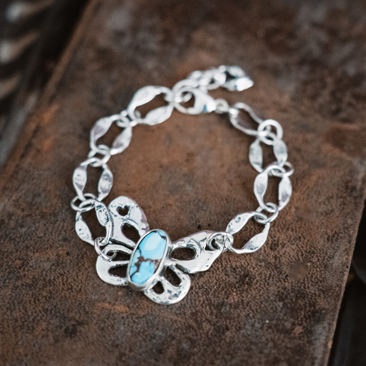 Fly High Butterfly Turquoise Bracelet