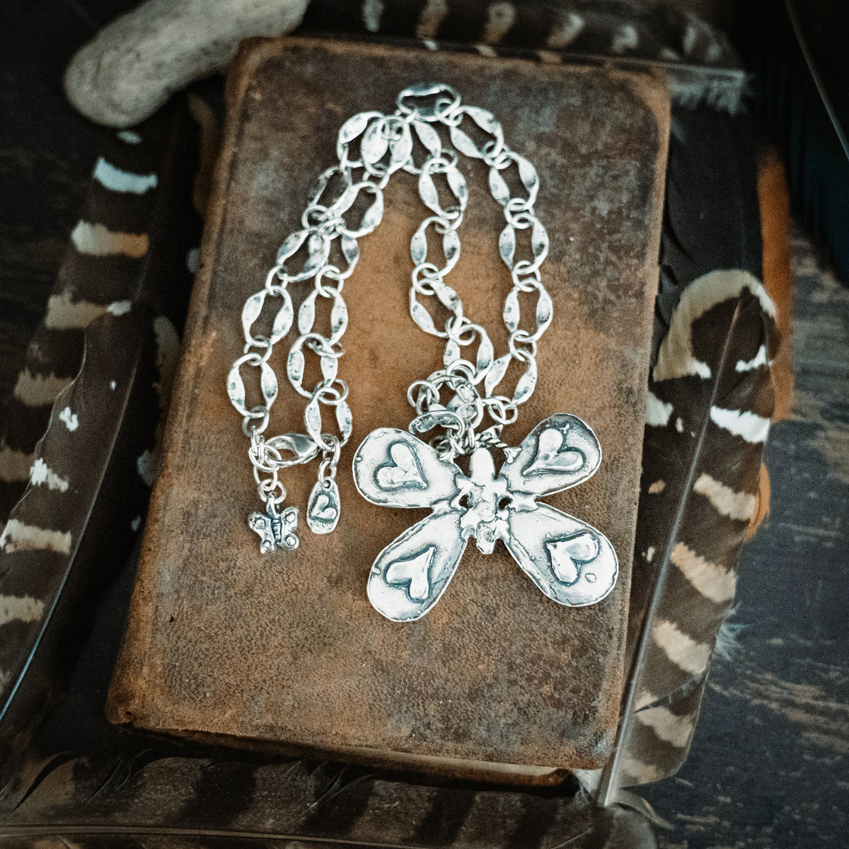 Fly High Butterfly Turquoise Necklace
