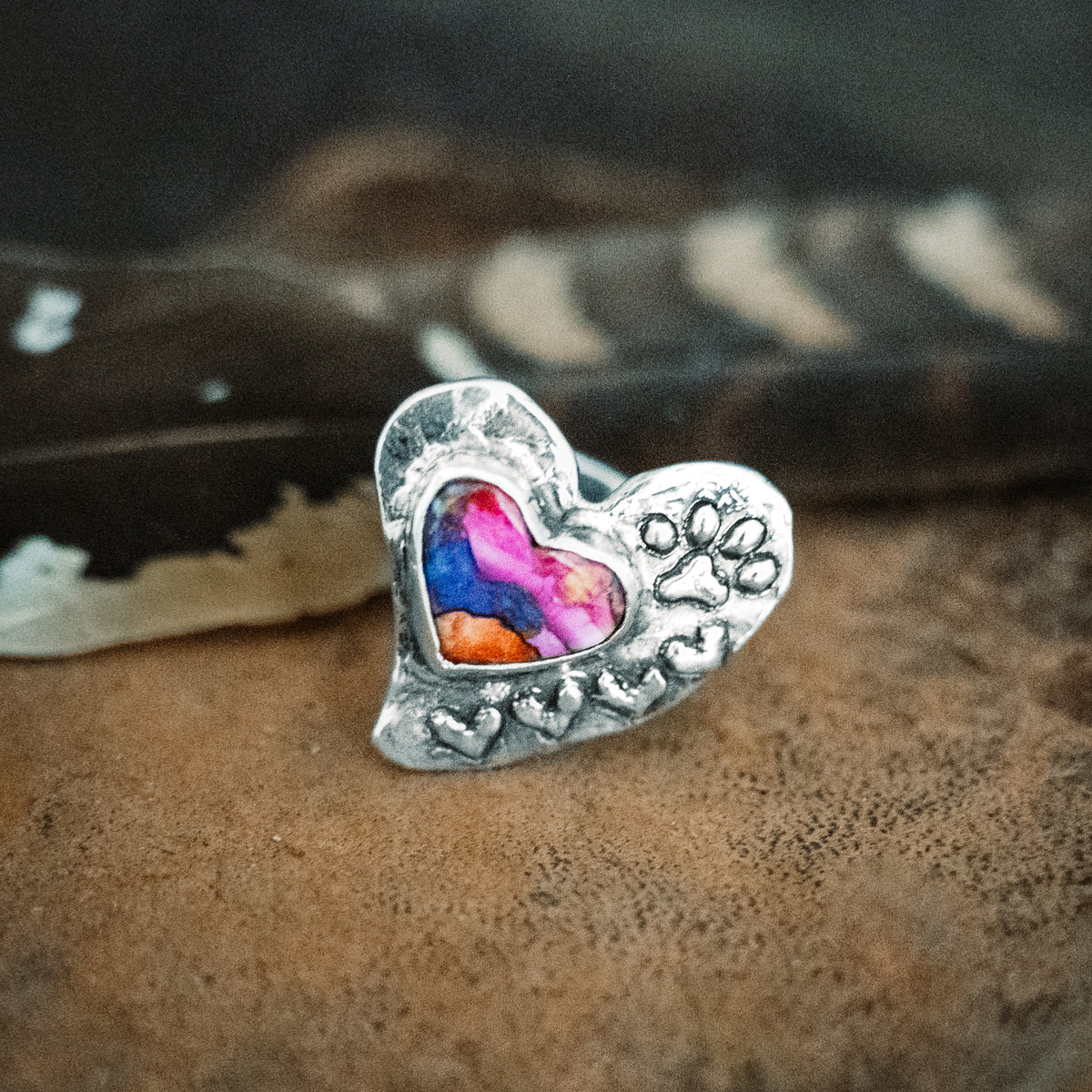 Footprints on My Heart Ring- Adjusted to your size